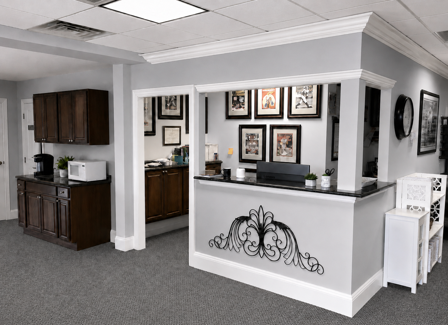 Chiropractic care area at the Deer Park office