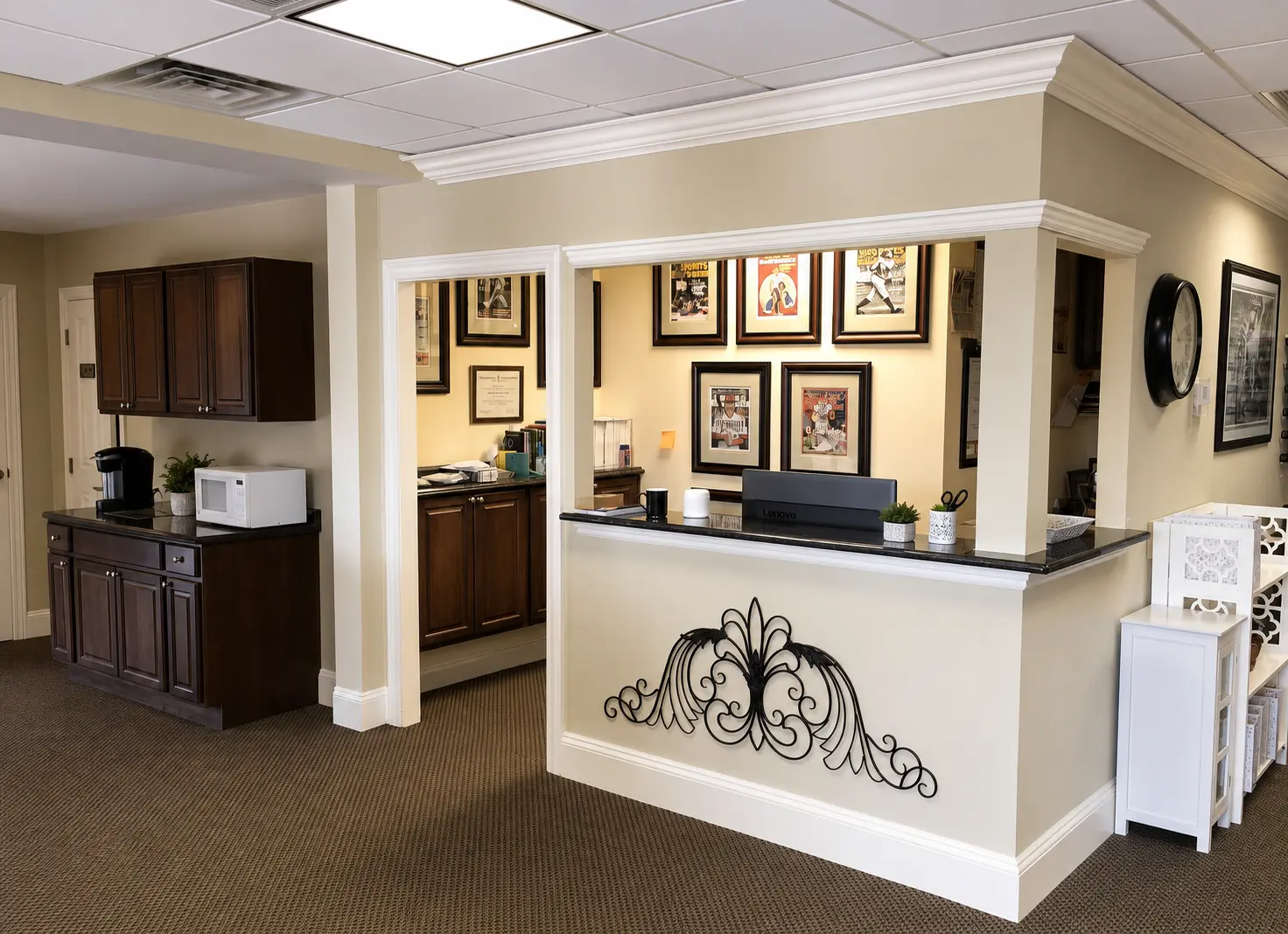 Chiropractic care area at the Deer Park office